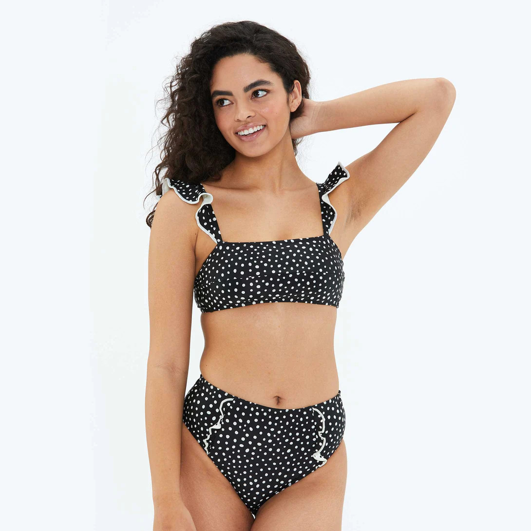 The Ruffle High Leg High Rise Bikini Bottom
                  
                  — 
           ... | SummerSalt