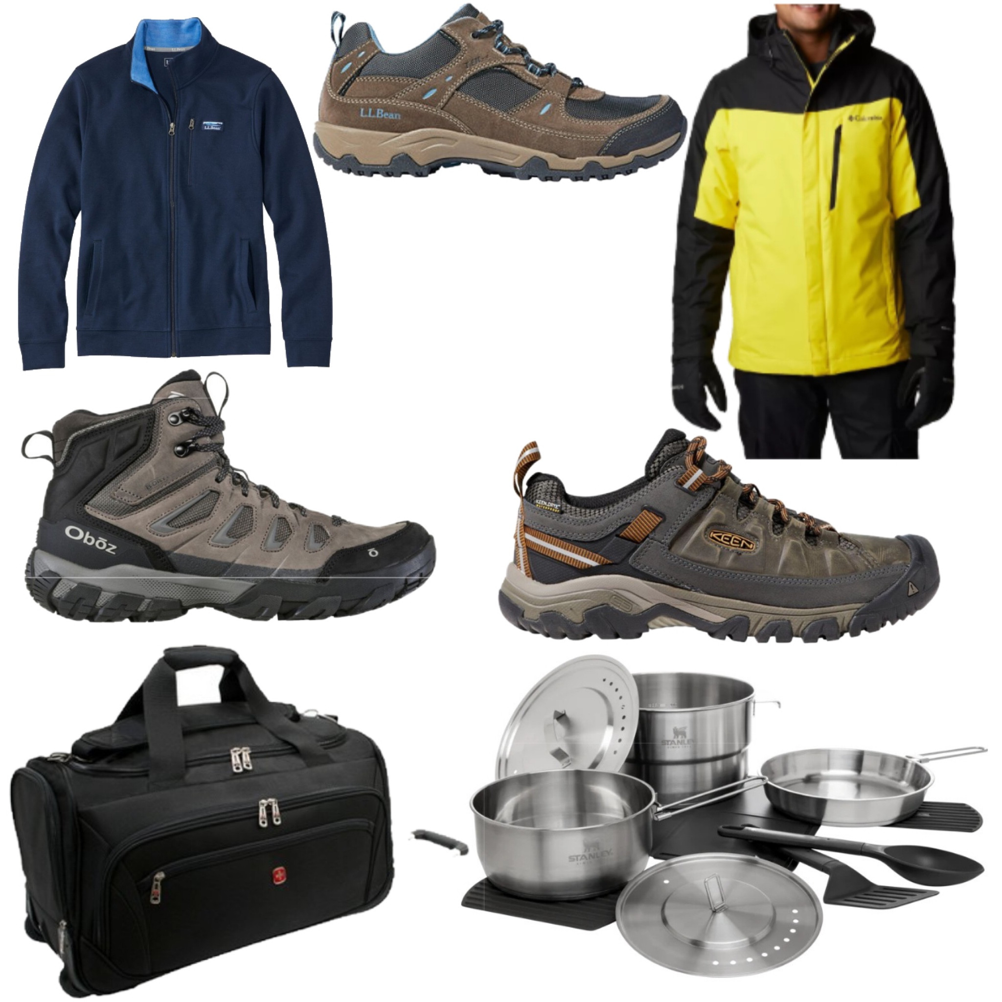 L.L. Bean Trail Model 4 Hiking Shoes

Keen Targhee III Hikers, Low, Waterproof.

L.L. Bean Men's Comfort Stretch Piqué Shirt, Full-Zip

Columbia Sports Whirlibird™ IV Interchange Jacket

Oboz Sawtooth X B-DRY Hikers, Mid

Swissgear Zurich 22” Wheeled Duffel

Stanley Even-Heat Camp Pro Set

#LTKmens #LTKGiftGuide #LTKshoecrush