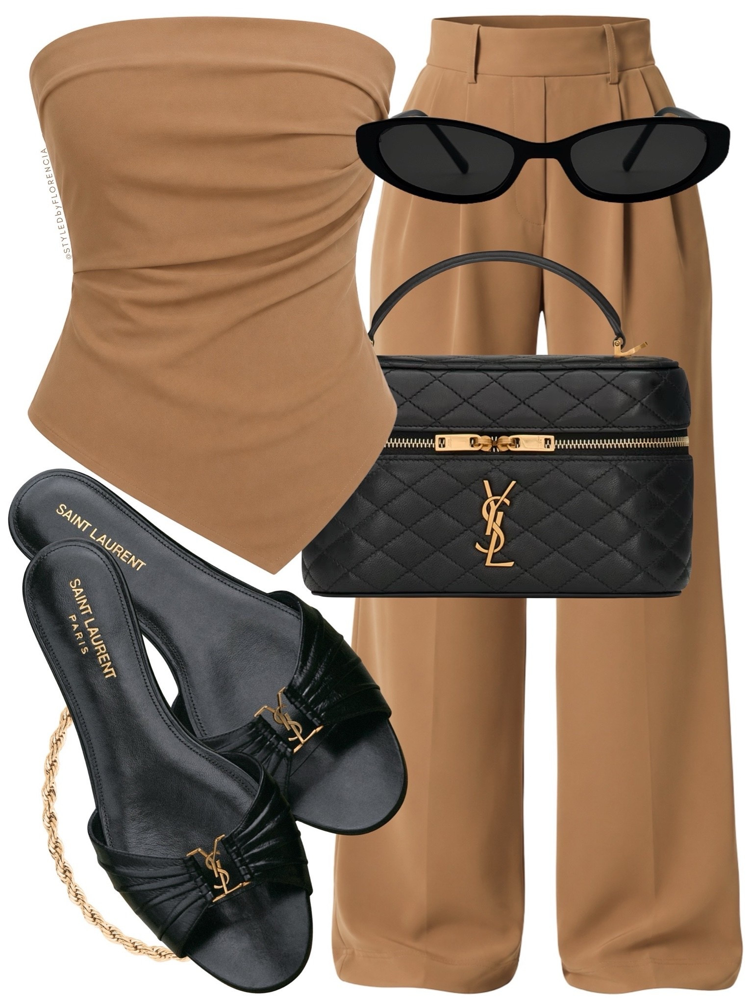 contrasting accessories inspo🖤🤎✨