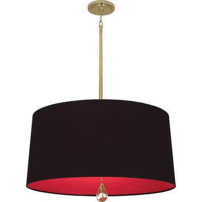 Williamsburg Custis 3 - Light Shaded Drum Chandelier with Crystal Accents | Wayfair North America