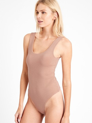 Scoop-Neck Thong Bodysuit | Banana Republic (US)