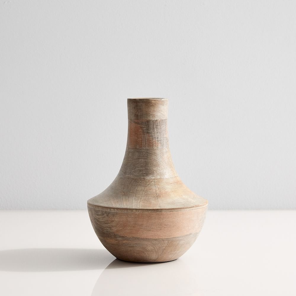 Coastal Natural Wood Bowls &amp; Vases | West Elm (US)