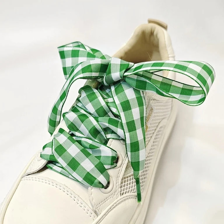 suxuMhao Large Gingham Shoelaces, 47 Inch Flat Athletic Shoe Laces, Long Replacement Shoe Laces D... | Walmart (US)