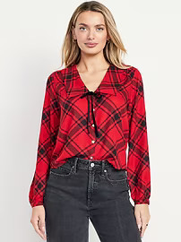 Crepe Button-Down Top | Old Navy (US)
