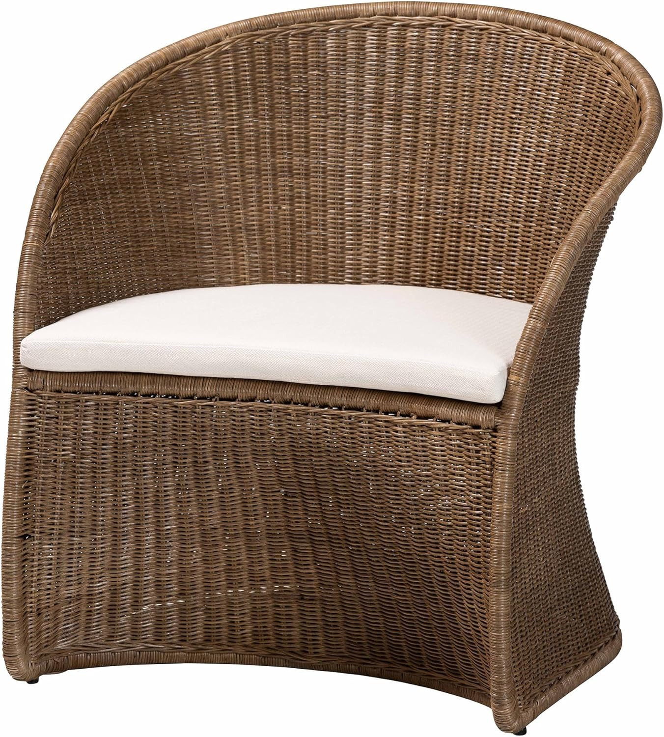 Bali & pari Kintamani Bohemian Greywashed Rattan Accent Chair | Amazon (US)