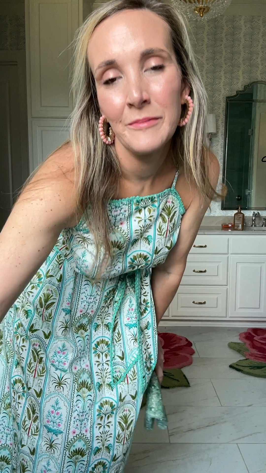 This dress is absolutely divine! It looks like Hunter Bell or Tuckernuck but it’s so affordable! The detailing beautiful and it has pockets! You can wear this to a party or just around town.  I love a versatile dress! 

#LTKMidsize #LTKFindsUnder50 #LTKVideo