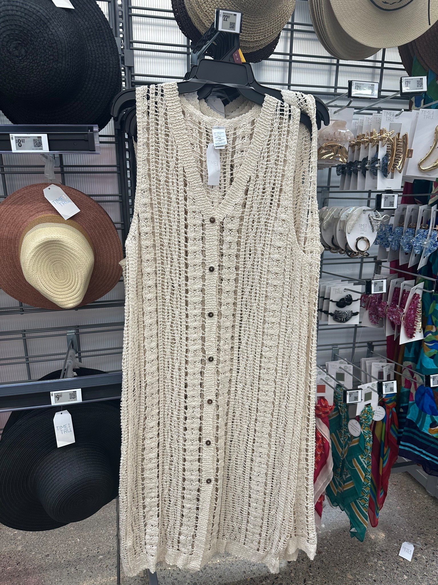 This cover-up stopped me in my tracks! It is so cute. Someone take me to the beach! 

Walmart