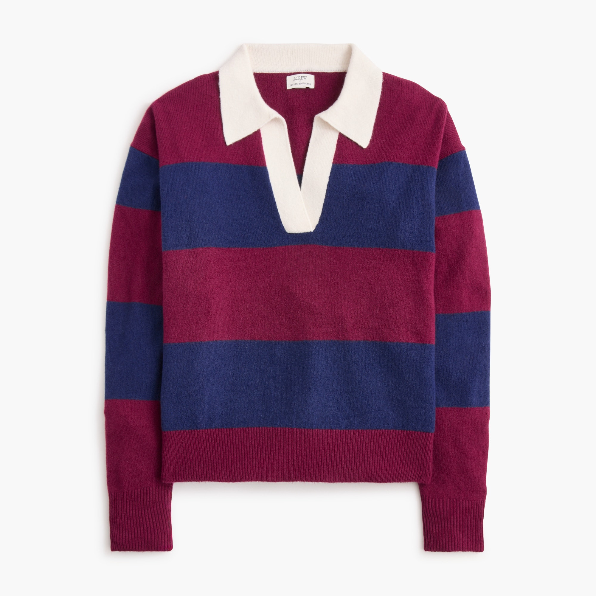 Sweater-polo in cotton-soft blend | J.Crew Factory