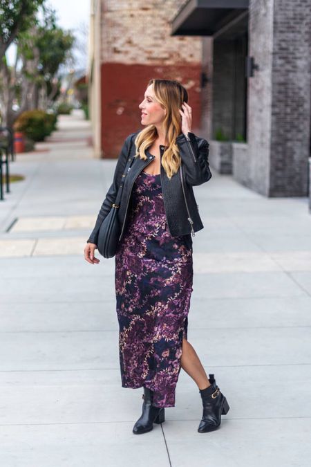 Mixing edgy with feminine in this floral maxi slip dress 



#LTKmidsize #LTKover40 #LTKfindsunder100