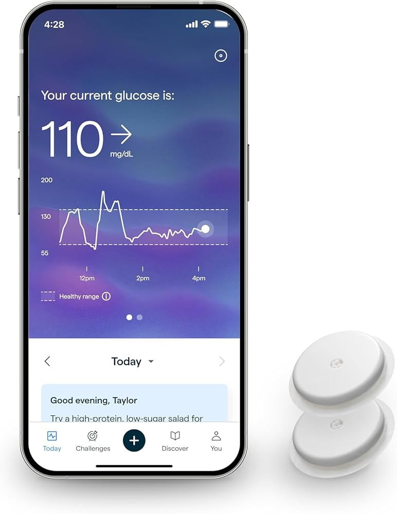 Lingo Continuous Glucose Monitor (CGM) & App. Made by Abbott. Know The Impact of What You eat. 1 ... | Amazon (US)