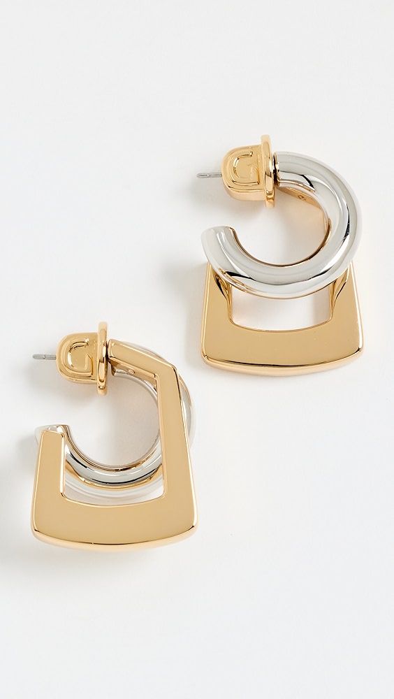 DEMARSON Tina Hoops Earrings | Shopbop | Shopbop