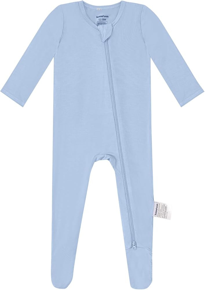 BubblePanda Rayon Made From Bamboo Baby Pajamas Baby Clothes for Boys Girls Unisex Zip-Front Non-... | Amazon (US)