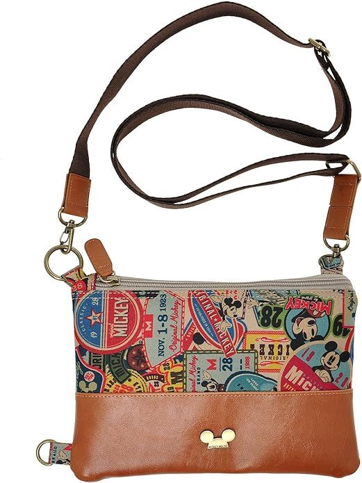 A94.Disney Mickey Mouse Women Small Cross Body Shoulder Clutch Bag Handbag | Amazon (US)