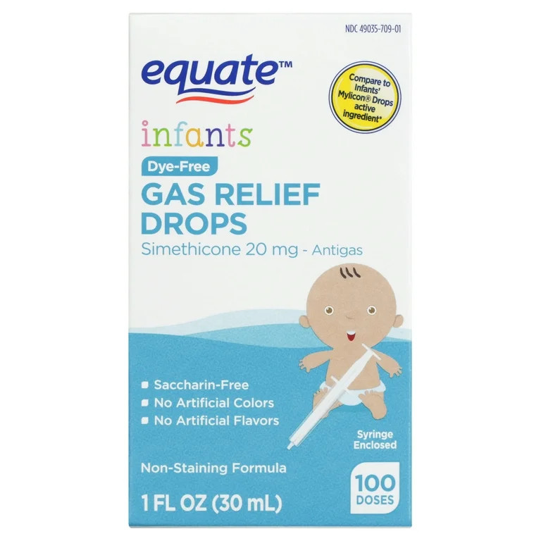Equate Infants Dye-Free Stomach Gas Relief Drops, over the Counter, 1 fl oz | Walmart (US)