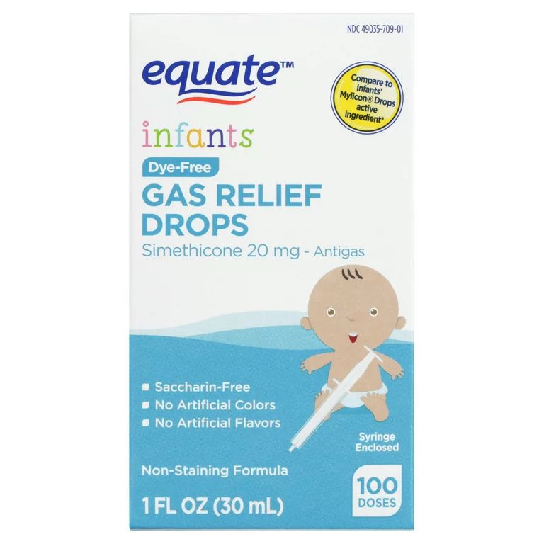 Equate Infants Dye-Free Stomach Gas Relief Drops, over the Counter, 1 fl oz | Walmart (US)