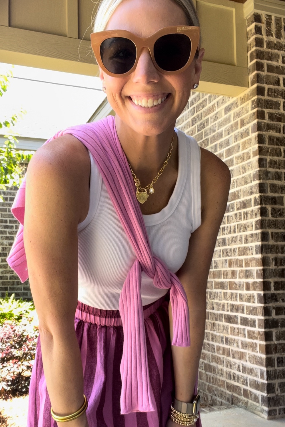 Saturday OOTD
Tank, cardigan and skirt- Target
Size small in all!
Sunnies: le specs
Sandals: amazon 

#LTKSaleAlert #LTKStyleTip #LTKFindsUnder50