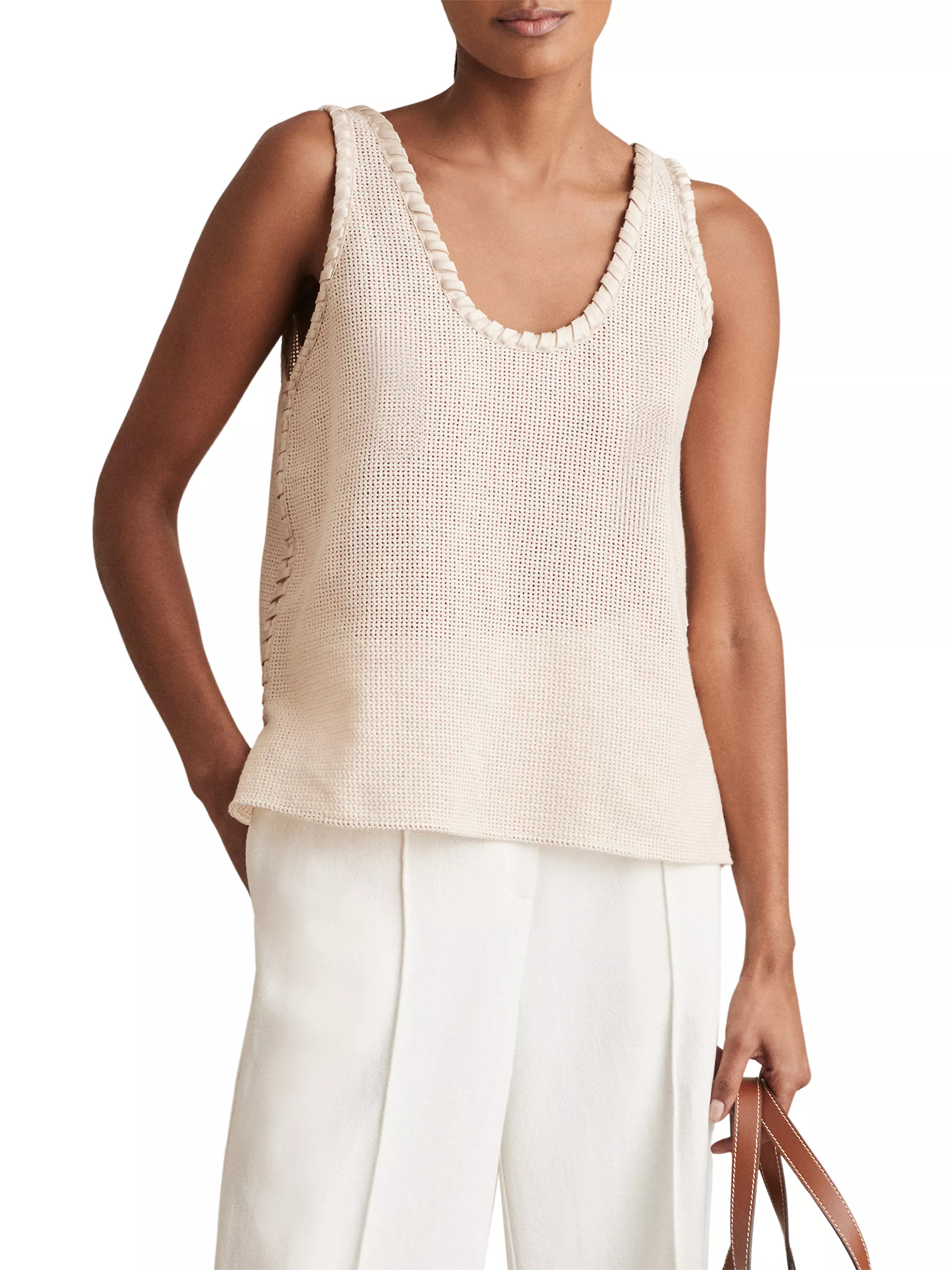 Carla Crochet Crafted Tank Top | Saks Fifth Avenue