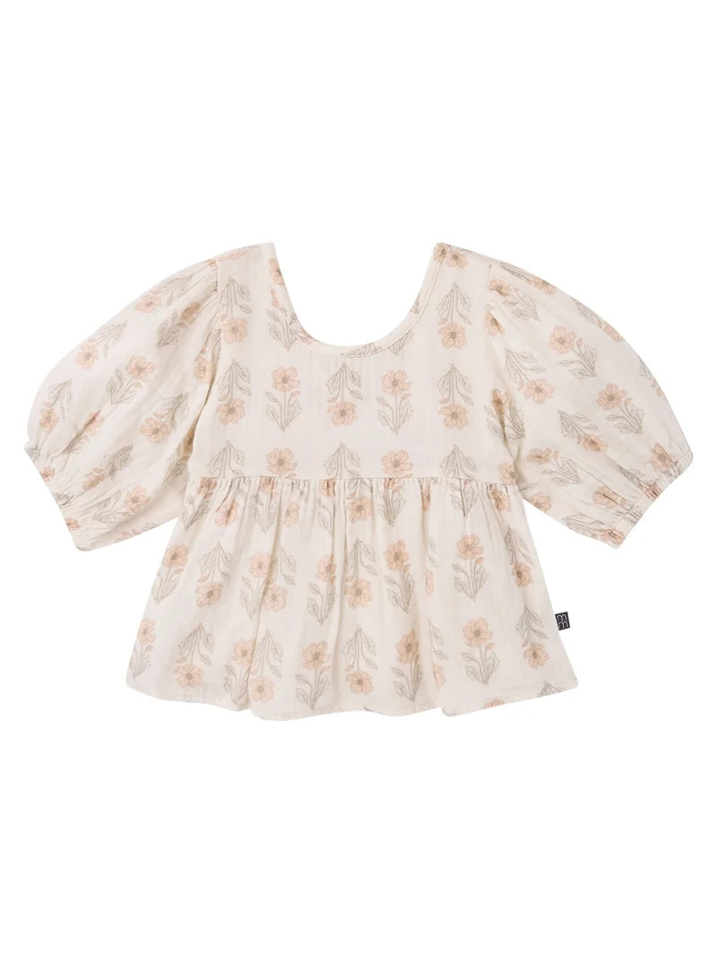 Modern Moments by Gerber Toddler Girl Top and Short Outfit Set with Crossback Detail, 2-Piece, Si... | Walmart (US)