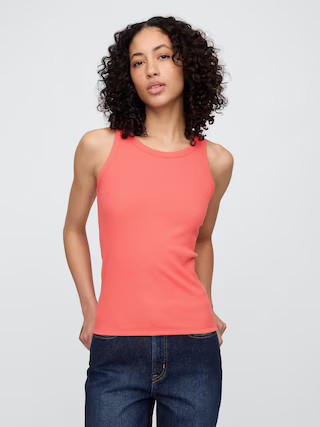 Ribbed Scoopneck Tank Top | Gap Factory