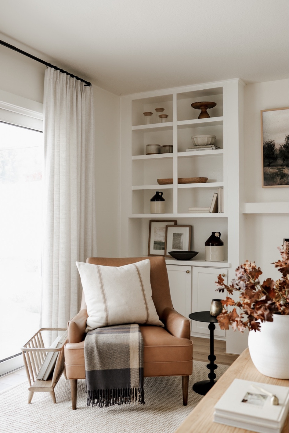 Shop our fall family room, including this cozy leather chair and adorable plaid throw blanket from Target!  

#LTKSeasonal #LTKhome #LTKunder50