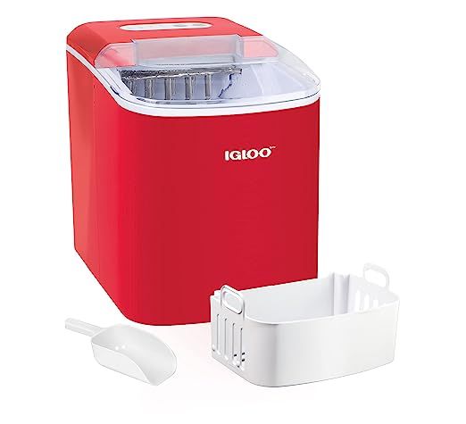 Igloo Automatic Portable Electric Countertop Ice Maker Machine, 26 Pounds in 24 Hours, 9 Cubes Re... | Amazon (US)