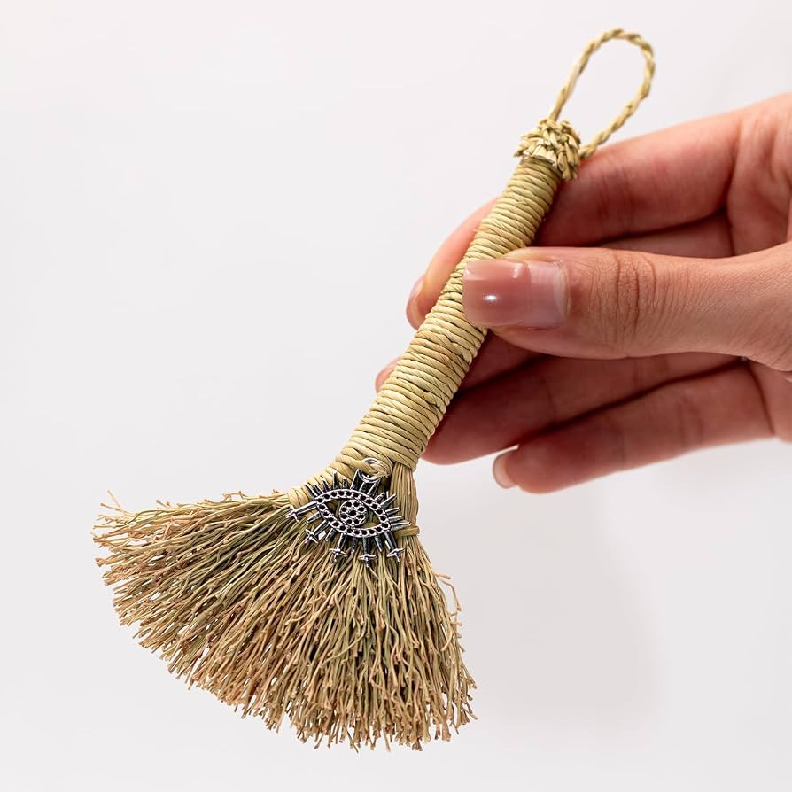 Handmade Mini Besom, All-Seeing Eye Witch Broom for Wiccan Altar | Amazon (US)