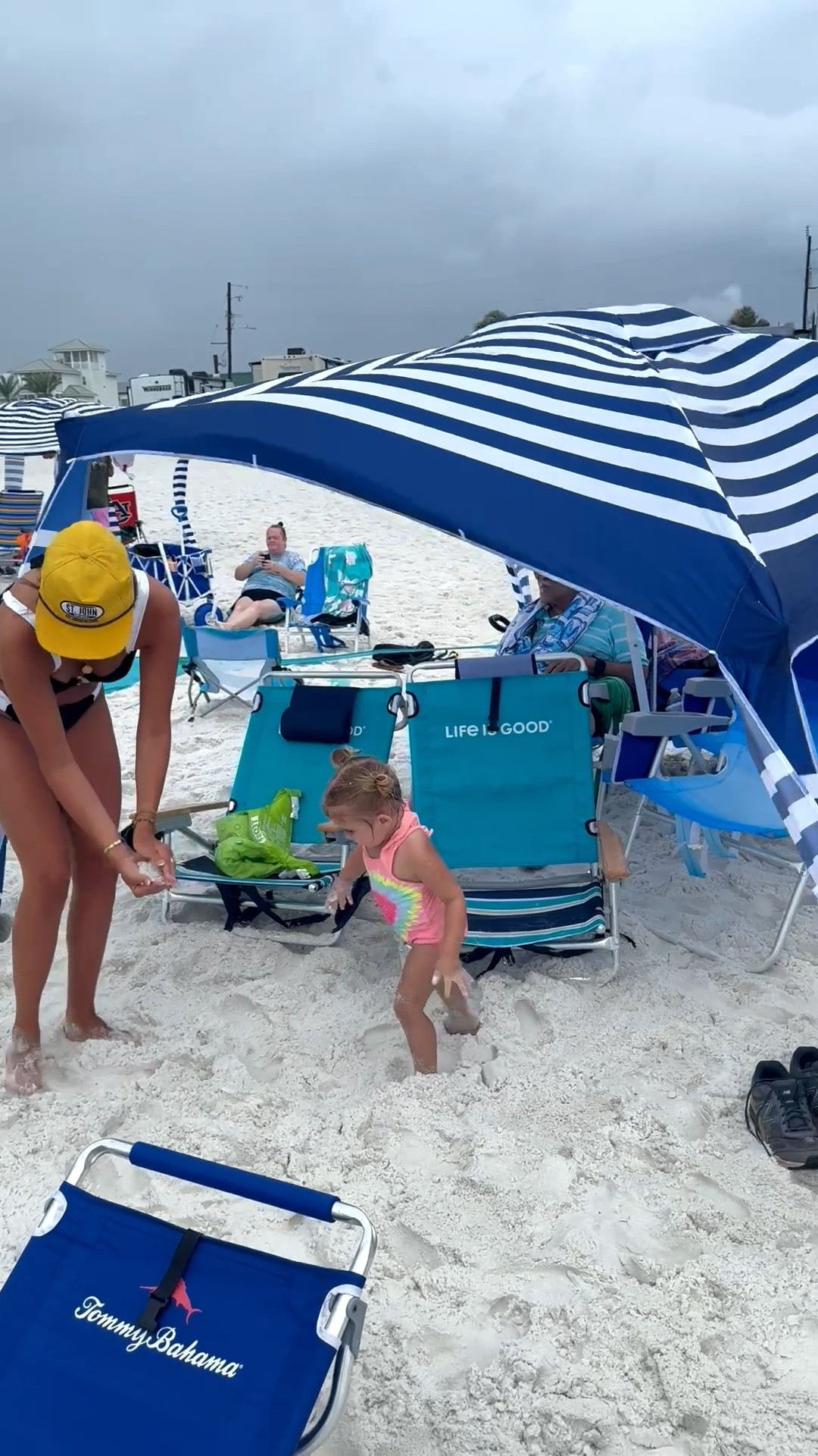 We tried out the Moko beach tent (far left in the video) and compared it to our Cool Cabana brand tents (3 tents on the right). Here’s the take away:

The Moko brand tent is great if you plan to use it for one trip and that’s it 🤷🏼‍♀️ the post is made of plastic and overall it doesn’t stand as tall as the Cool Cabana brand tent.

The Cool Cabana brand will last for years to come. It is not only easier to put up, but it stands taller. The post in the middle is made of a highly durable metal, so it’s sturdy and doesn’t fall with high winds. It is worth every single penny. If you plan to use it year after year, it is well worth the investment. 
•
#cabana #coolcabana #beachcabana #beachgear #beachtent #tent #sandtent #wind #summeressentials #beachessentials #beachtent #beachcanopy #summercabana

#LTKdayinmylife #LTKSwim #LTKSeasonal