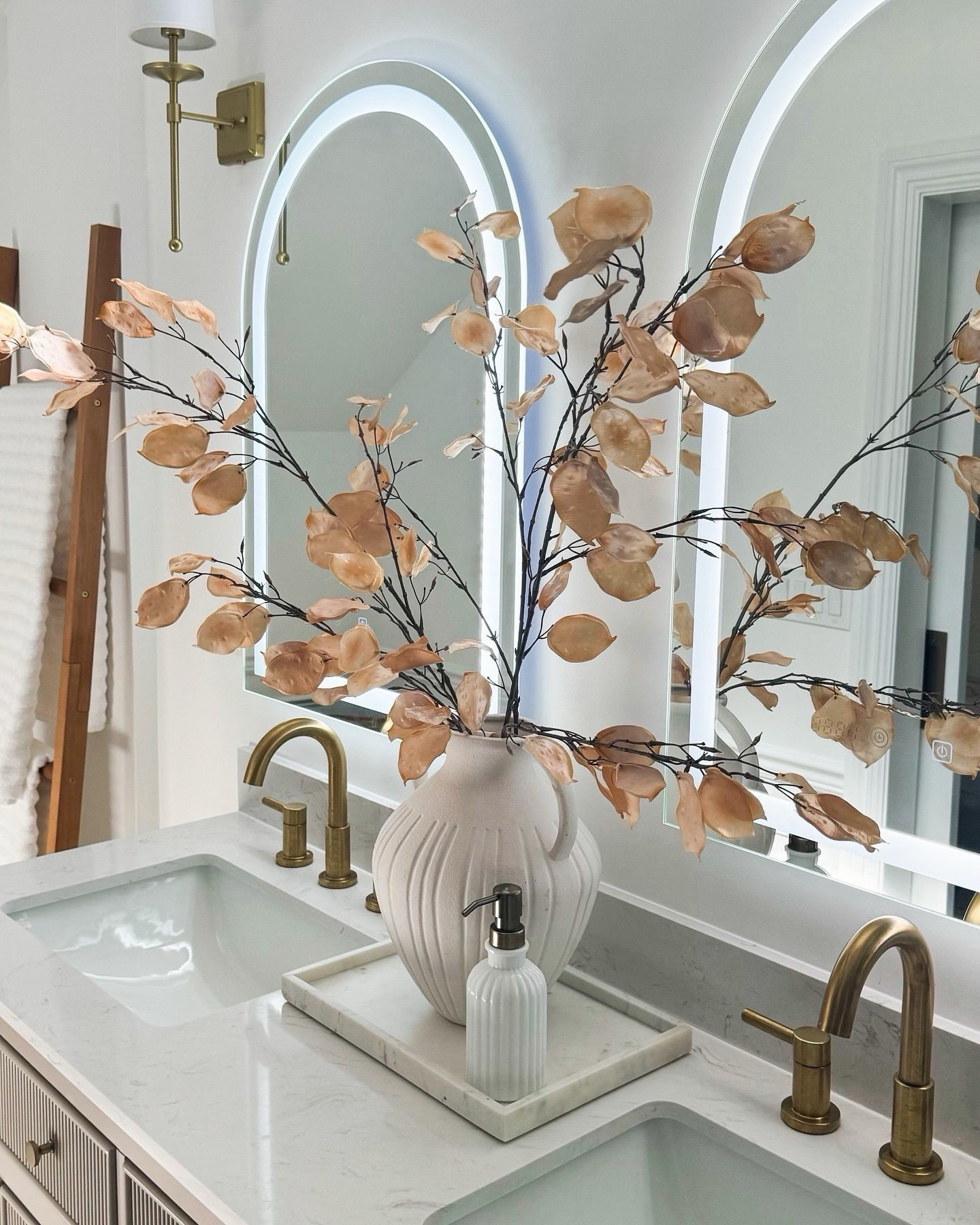 Sharing some stills of these gorgeous LED mirrors  have completely brightened up our bathroom space! ✨

Ever since I got mine, my mornings feel brighter and my makeup routine is so much easier. The lighting is just perfect, and it brings such a cozy, luxe vibe to the room. 😮‍💨



#homedecorinspo #bathroomgoals #ledmirror #makeupvanity #luxurylighting #bathroomdesign

#LTKHome #LTKStyleTip

#LTKHome #LTKSaleAlert #LTKSeasonal