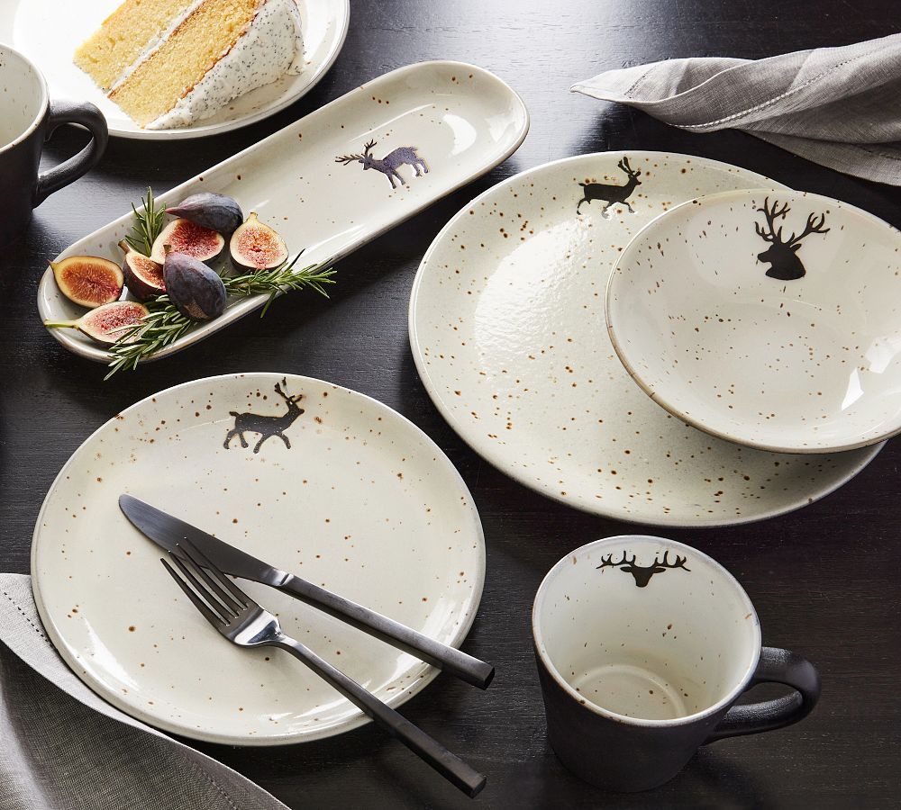 Rustic Reindeer Dinnerware Collection | Pottery Barn (US)