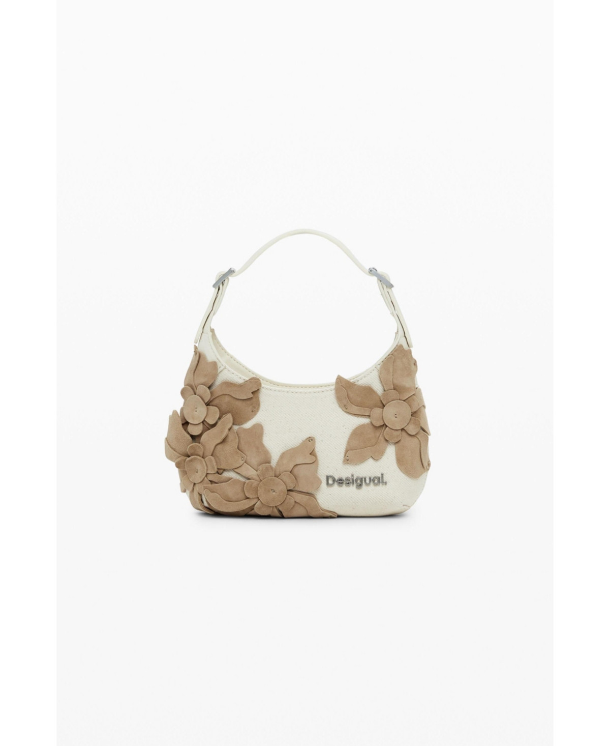 Desigual Women's Small floral applique bag - Off white | Macy's