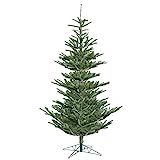 Vickerman 7.5' Alberta Spruce Artificial Christmas Tree, Unlit - Faux Christmas Tree - Seasonal Indo | Amazon (US)
