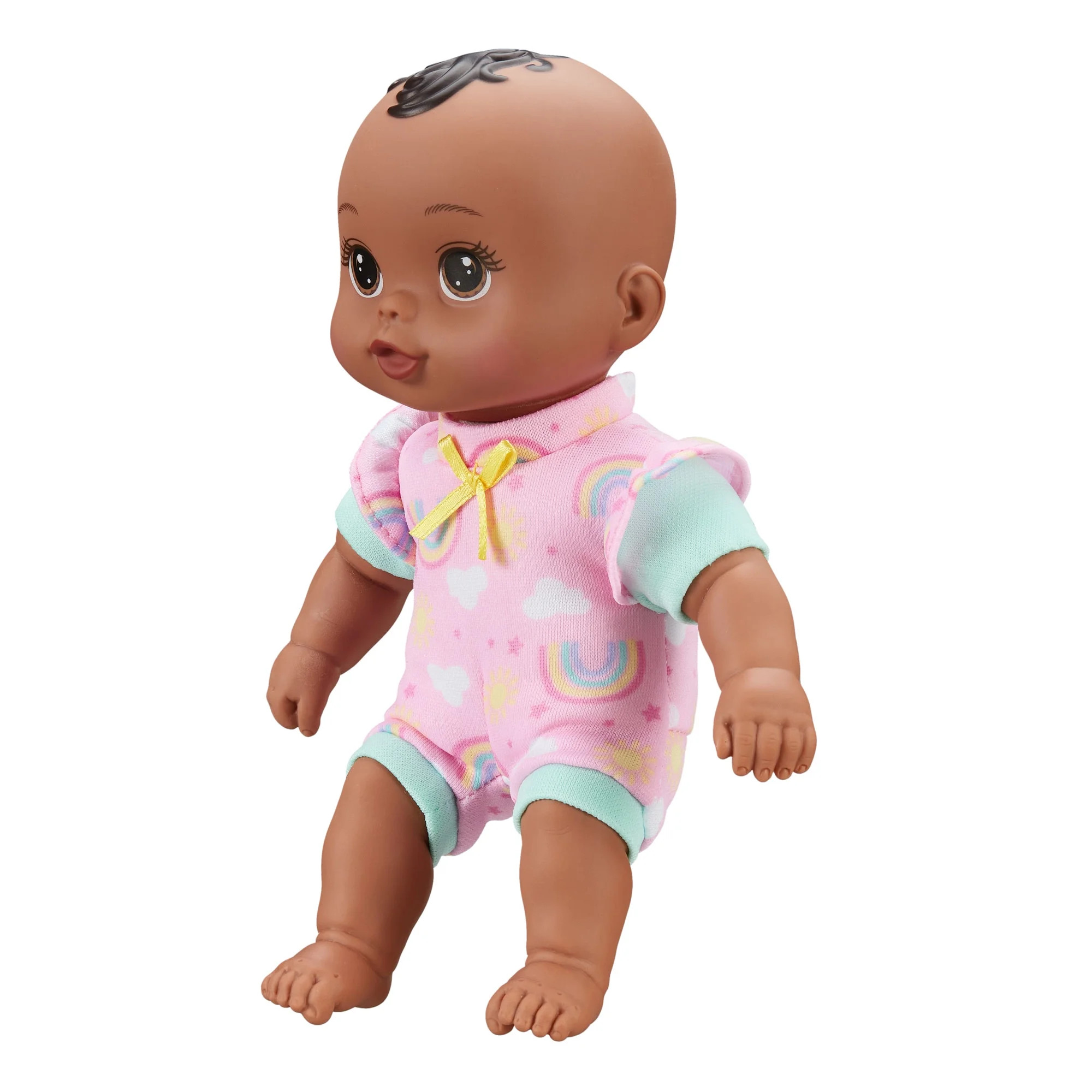 My Sweet Love Mini Soft Body Deep Tan Cuddle Doll, Rainbow | Walmart (US)
