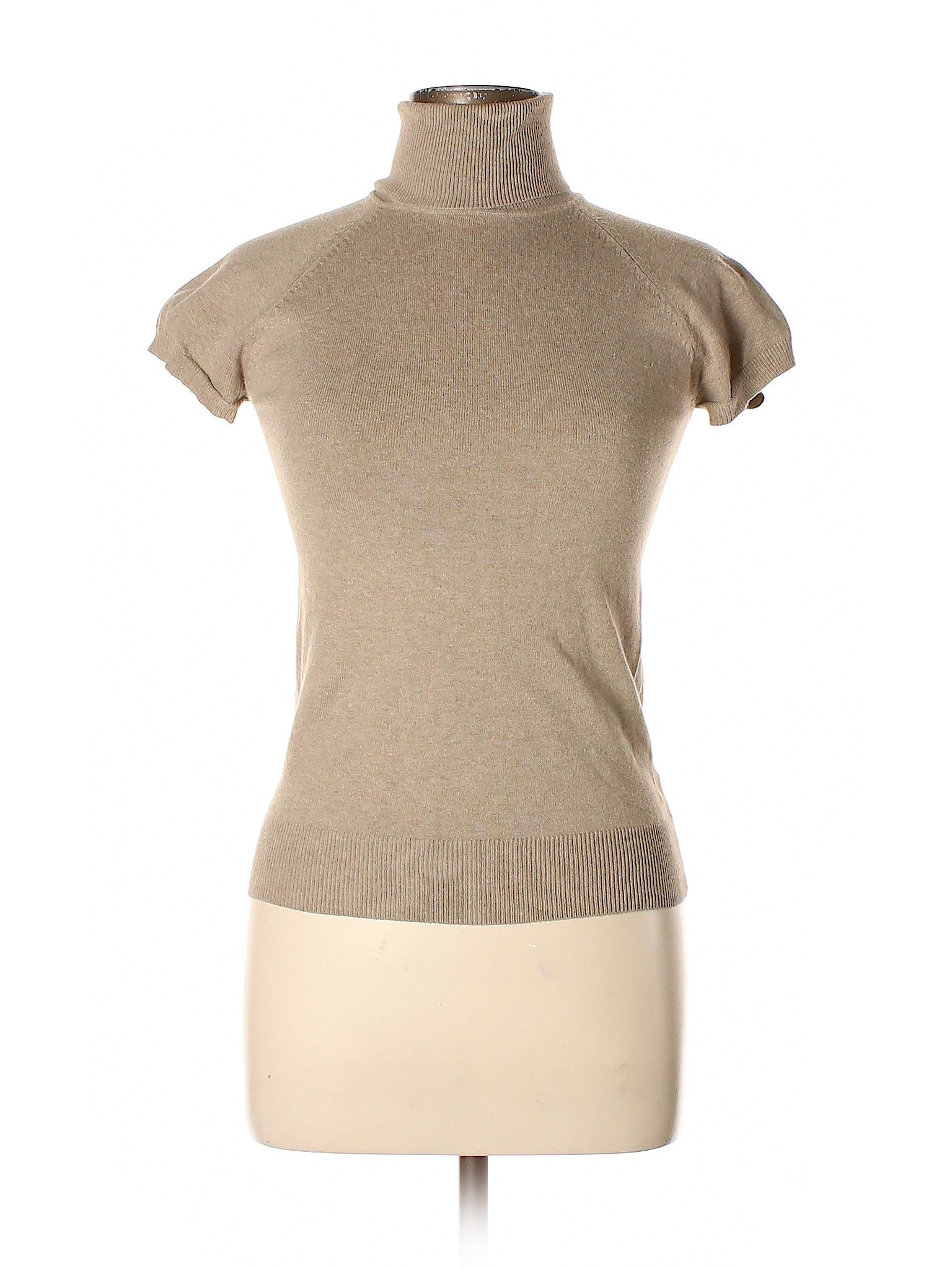 Zara Turtleneck Sweater Size 8: Tan Women's Tops - 44142532 | thredUP