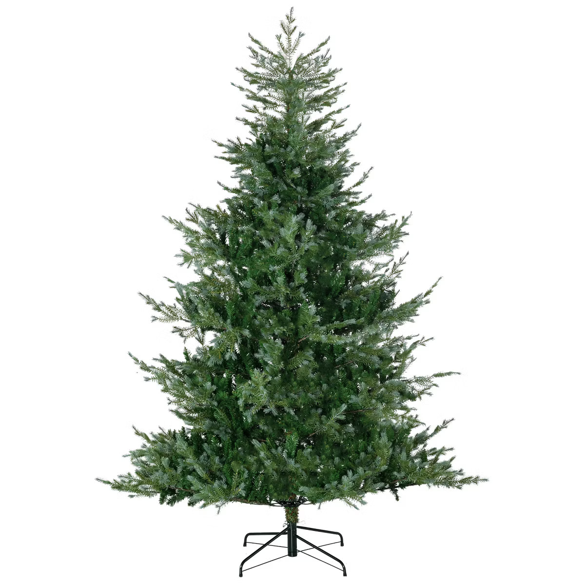 HOMCOM Artificial Christmas Tree Home Holiday Decoration with Auto Open, Steel Base, Wide Shape | Target