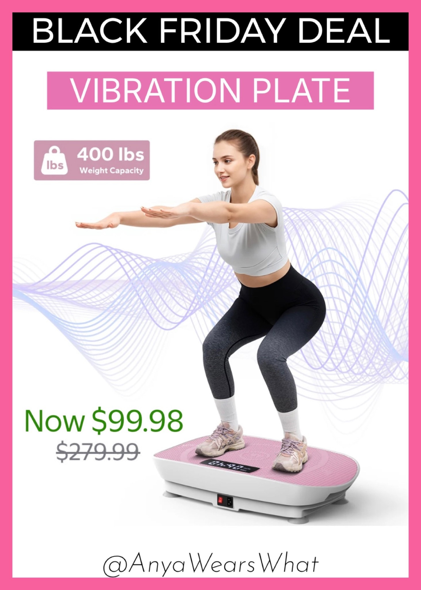 A vibration plate is a powerful tool for your health! 
Not all vibration plates are created equal...I highly recommend choosing a "pivotal" over a "linear" vibration plate!
This one in particular is a "pivotal oscillation" vibration plate, which means it moves from side-to-side. This motion mimics the natural movement of your pelvis when you walk. It's great for engaging your core, stabilizing muscles and is very joint-friendly! Also, this vibration plate has curved edges which is a game changer!

Vibration plates can help with lymphatic drainage, cellulite, muscle toning, bone density, water retention, improving blood flow, improving balance...

Such a great gift for a wellness girlie! The pink one is so cute! 

#wellness #health #vibrationplate #lymphaticdrainage #cellulite #muscles #toning #wellnessgirlie #sale #blackfriday #deal #pink #homegym #selfcare #bonehealth #bloodcirculation #bloodflow #healthandwellness #fitness #HomeWorkouts #HealthBenefits #WaterRetention #LTKactive #LTKCyberWeek

#LTKSaleAlert #LTKGiftGuide #LTKHome