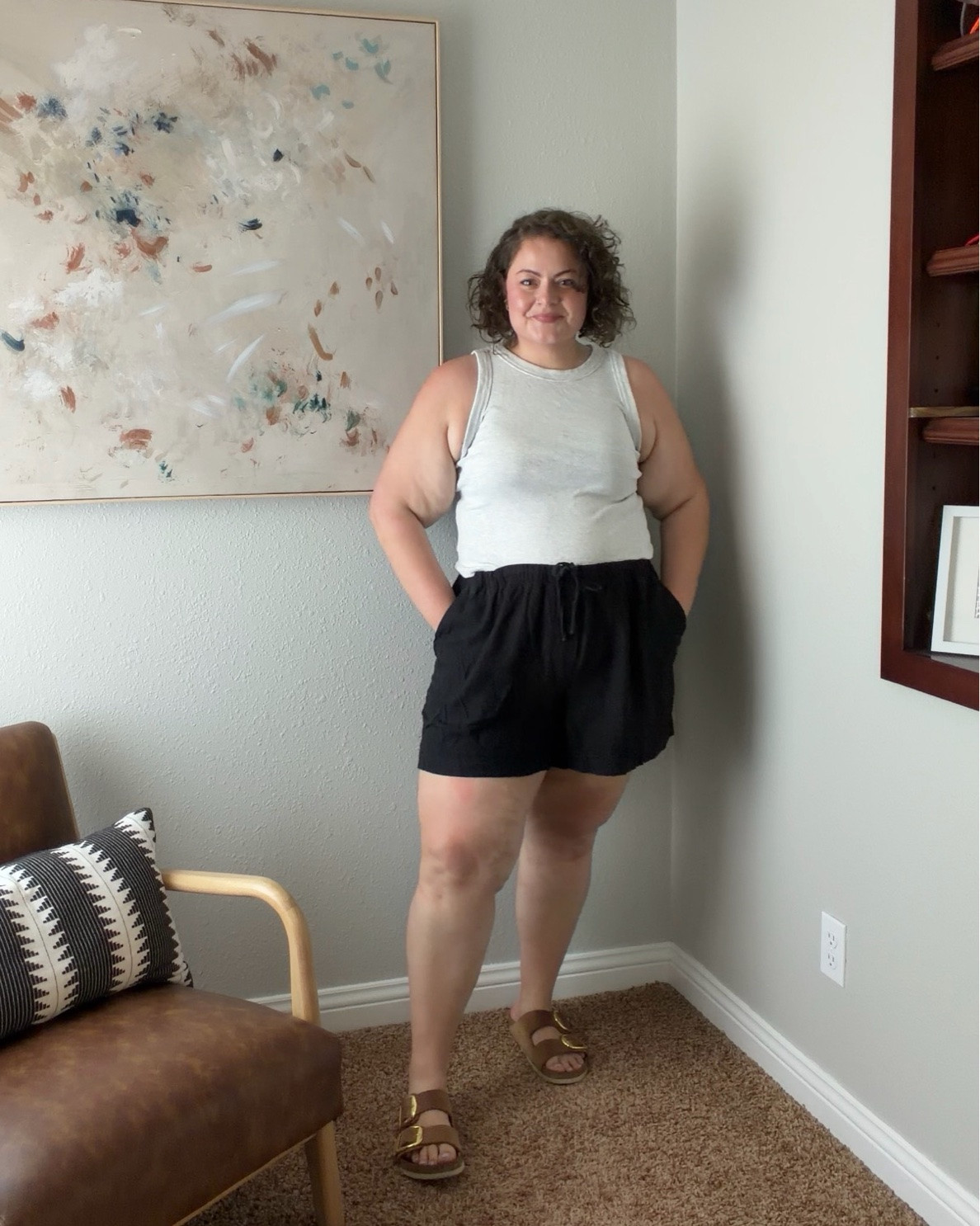 Summer baseball night out 

1st outfit: tank XL, shorts XXL 
2nd outfit: XL tank and shorts 
3rd outfit: XXL
4th outfit: XXL (old!) 

Bust 43  //  waist 42 //  hips 52  //  5’6”

#LTKPlusSize #LTKmomlife #LTKootd