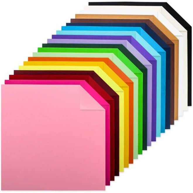 60 Sheets Colored Card Stock Paper 250 gsm 80lb 12 x 12 20 Assorted Color Cardstock Colorful Pape... | Amazon (US)