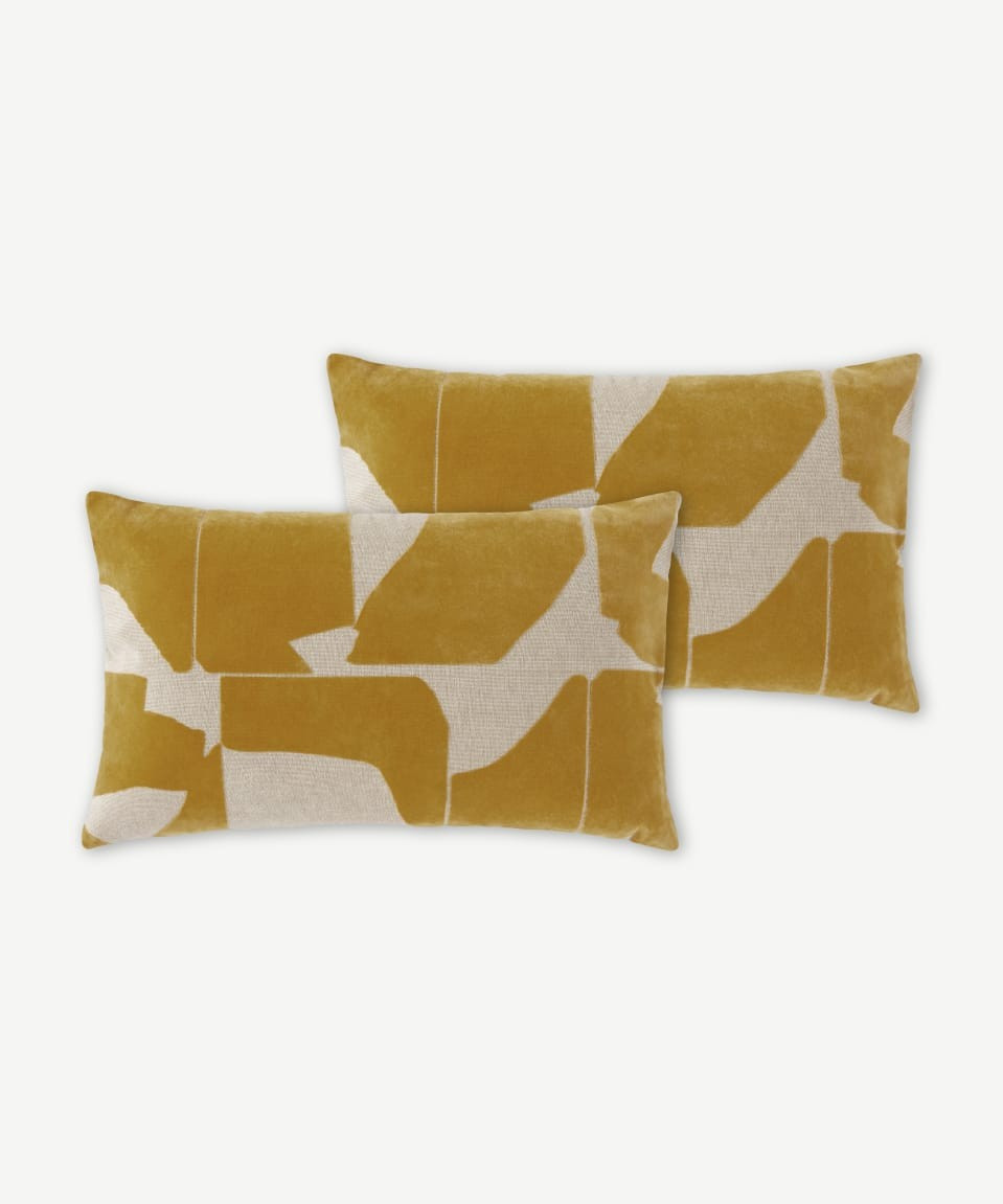 Rudzi Set of 2 Cushions, 30 x 50cm, Tan | Made.com UK