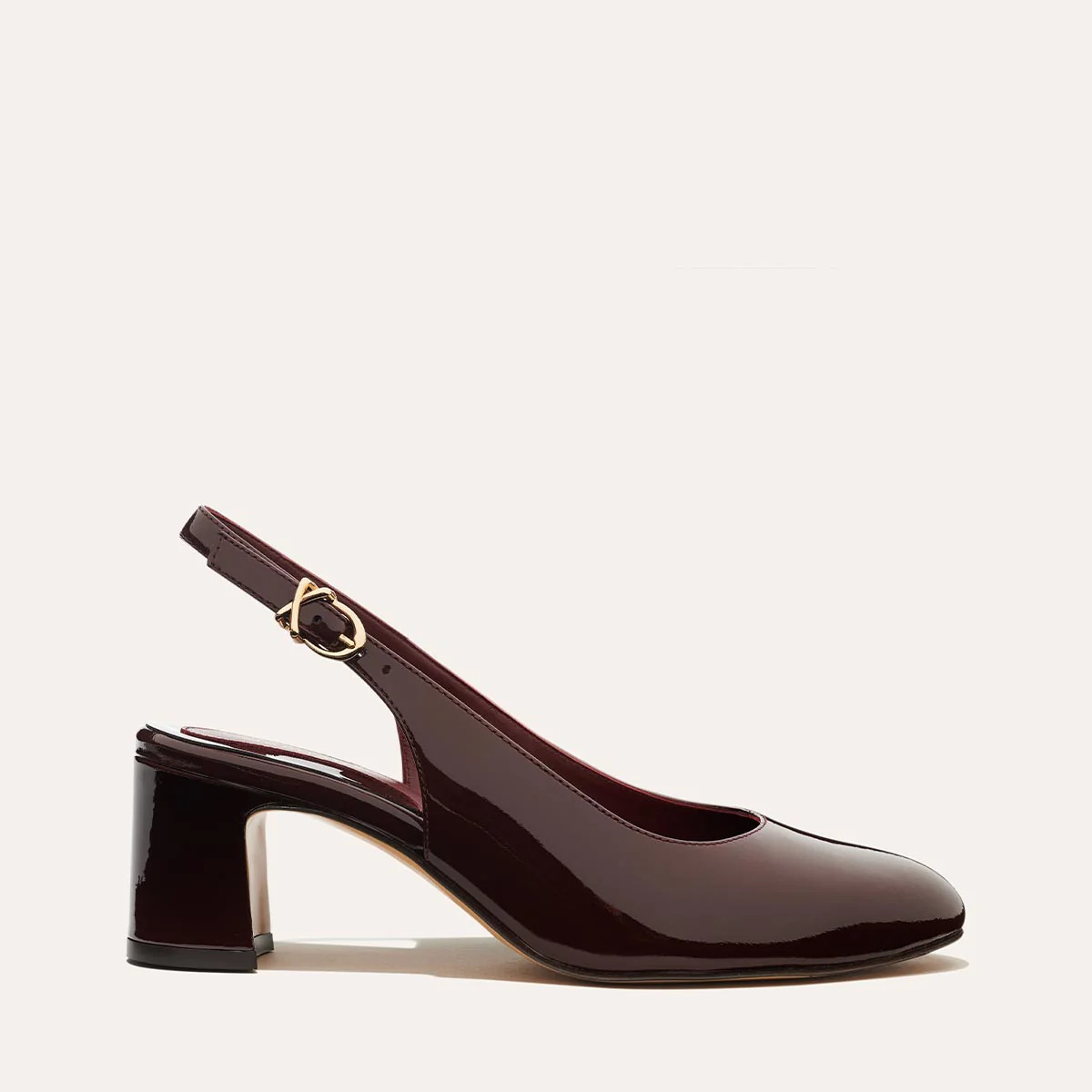 The Cluny Slingback - Burgundy Patent | Margaux