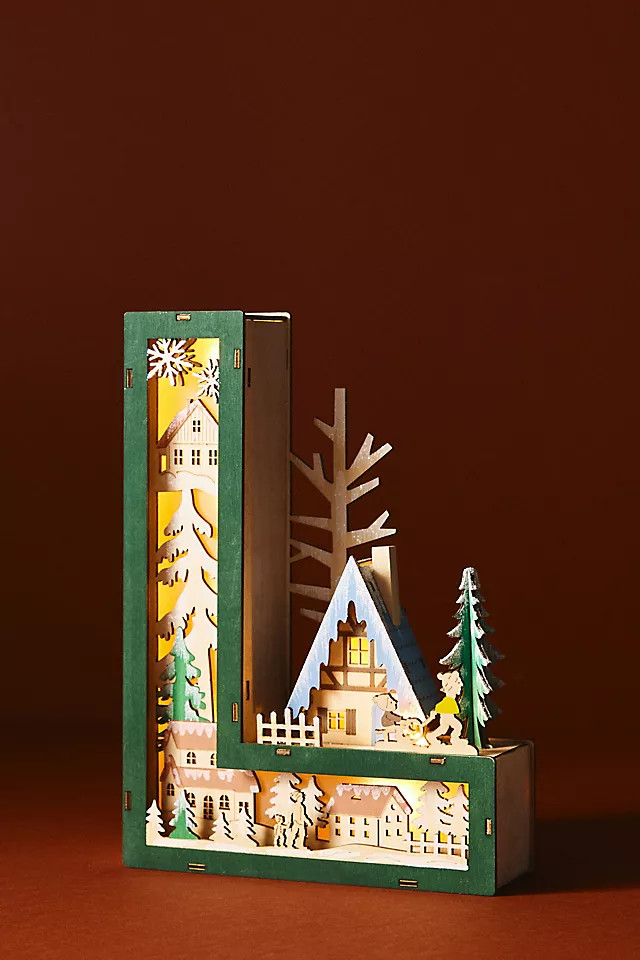 Monogram Wonderland Light-Up Scene | Anthropologie (US)