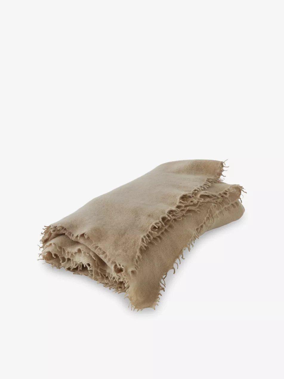 Fringed Cashmere Throw 150cm x 200cm | Selfridges