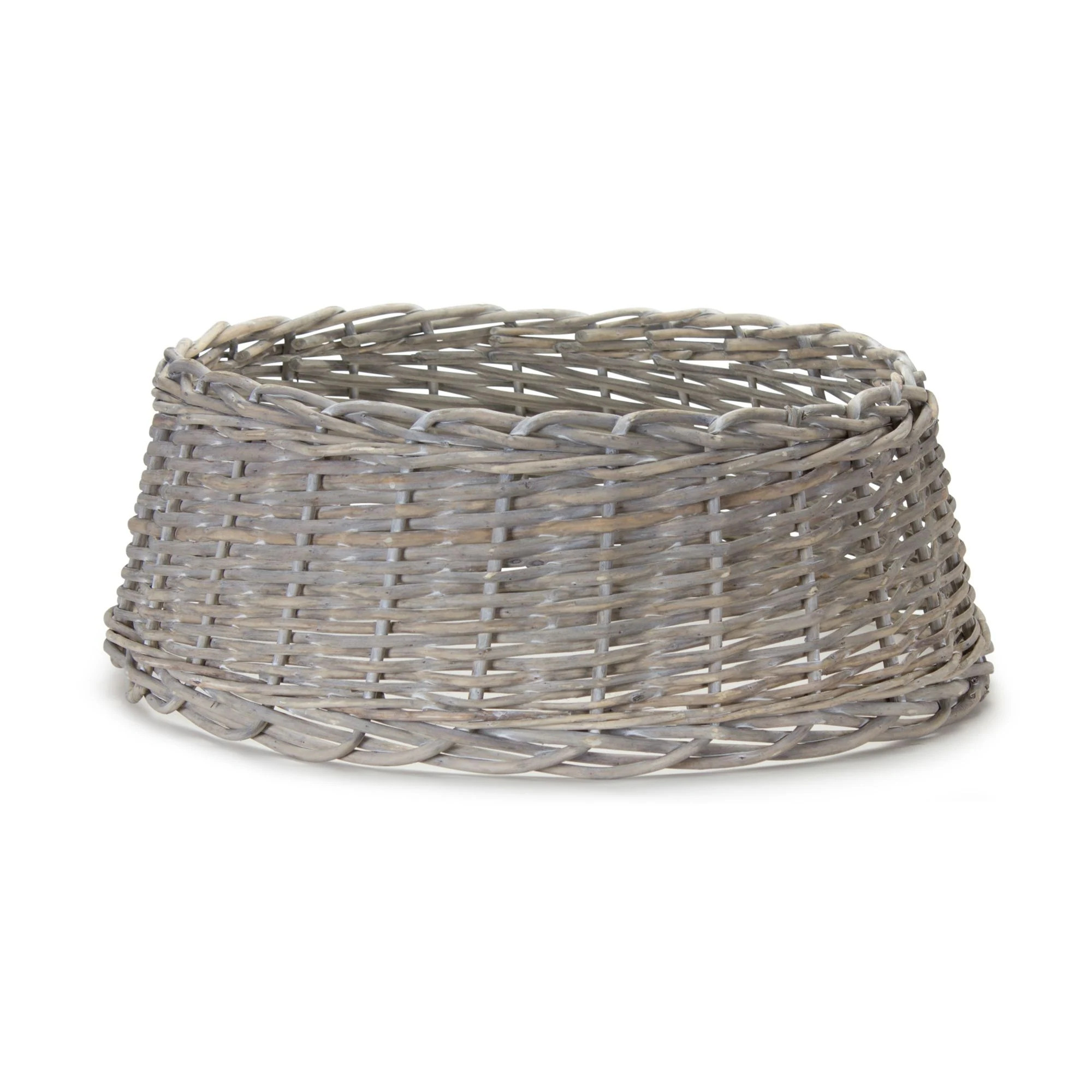 Basket Weave Christmas Tree Collar - 24" - Brown and Gray - Grey | Bed Bath & Beyond