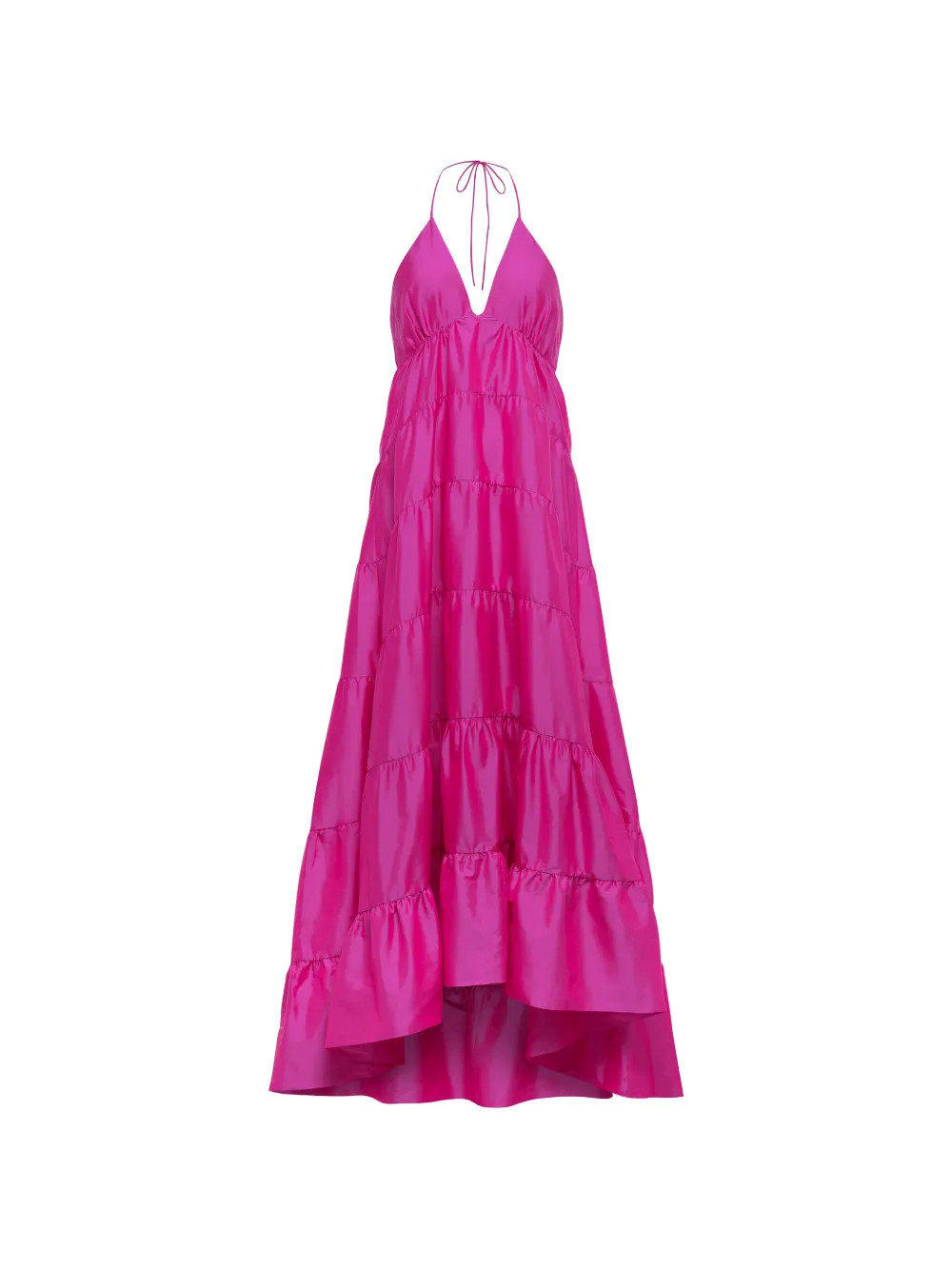 AZEEZA Kitty Olesia Tiered Maxi Dress | Pink | FARFETCH | Farfetch Global