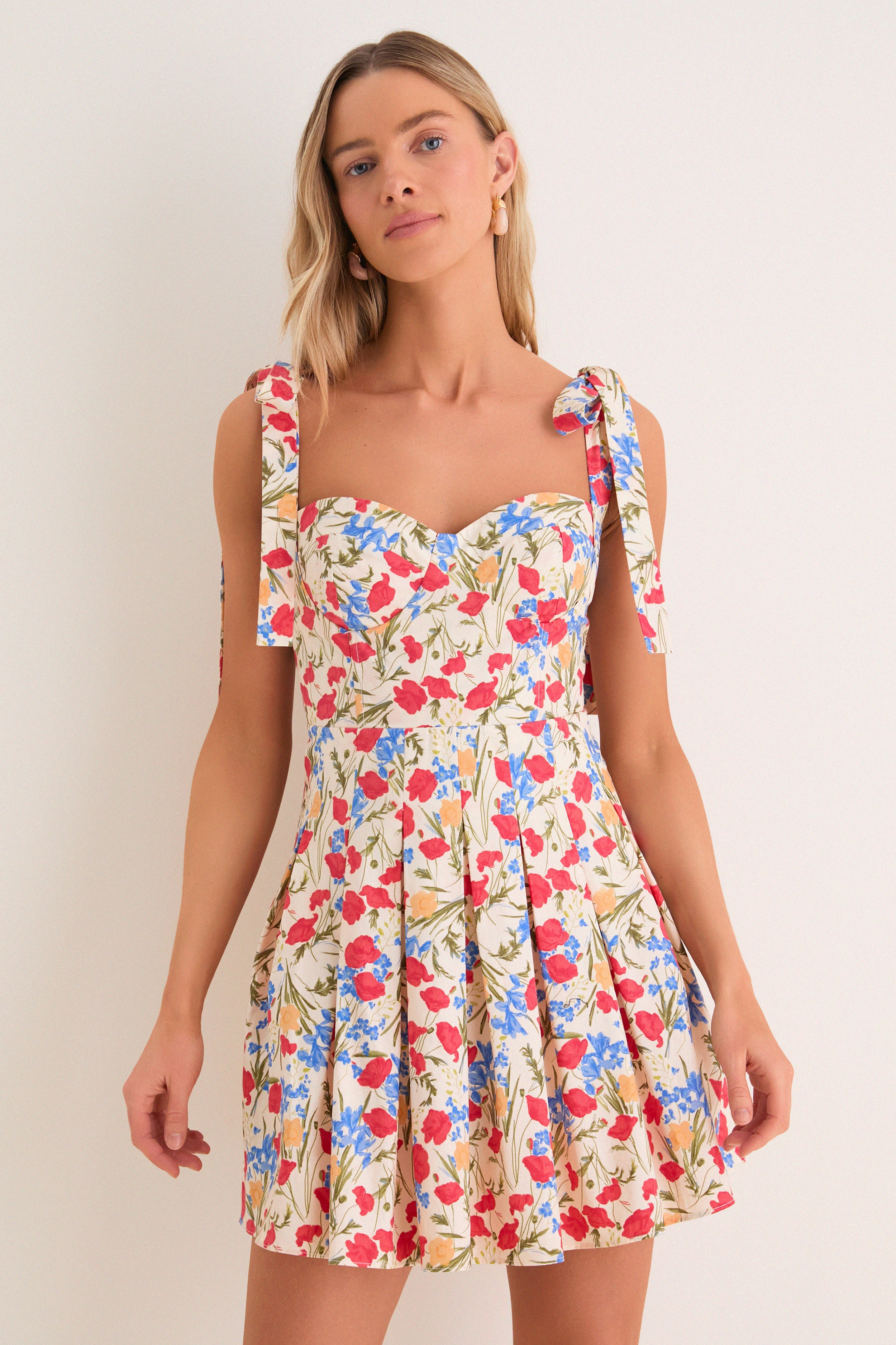 Poppy Fields Floral Jenna Mini Dress | Tuckernuck (US)