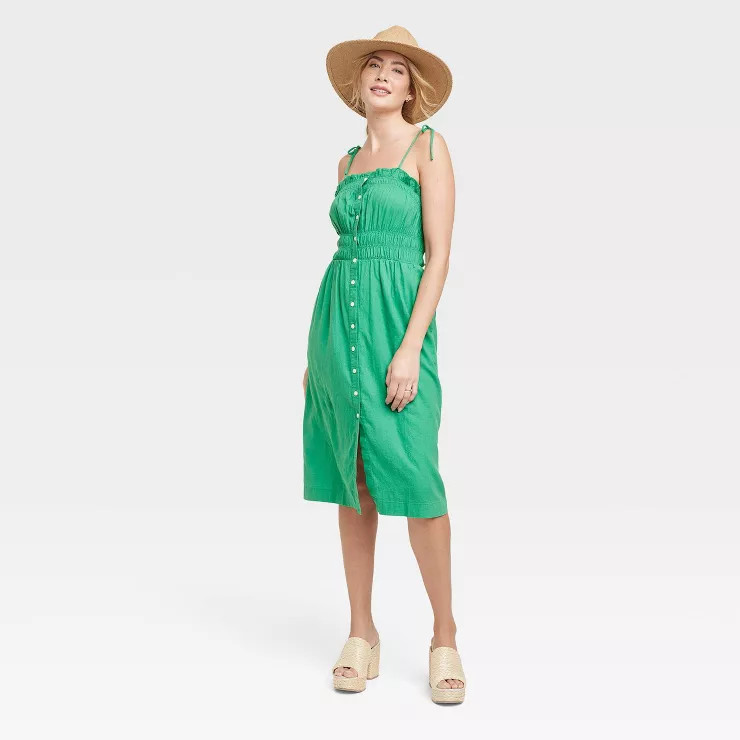 Women's Sleeveless Linen Dress - Universal Thread™ | Target