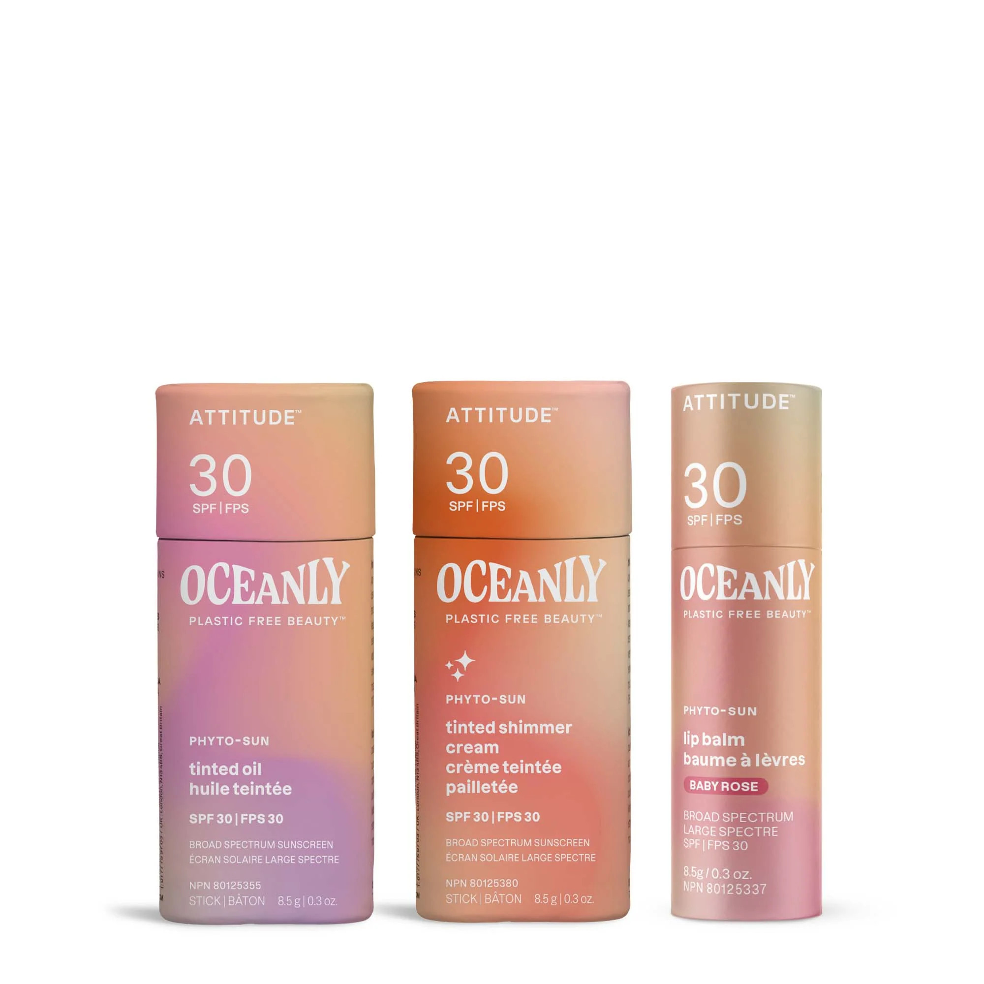 Solid Skincare Kit SPF 30 with Zinc Oxide | ATTITUDE