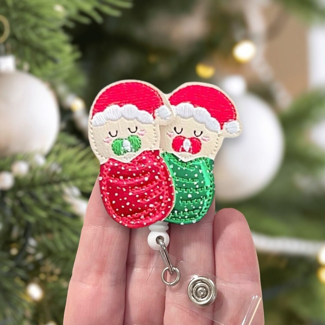 Christmas Baby Labor Delivery Badge Reel, Newborn Badge Reel, NICU Badge Reel, ID Holder, Badge C... | Etsy (US)