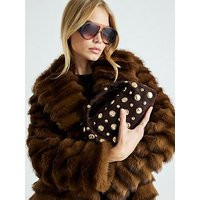 River Island Studded Suedette X Body Bag - Brown | Very (UK)