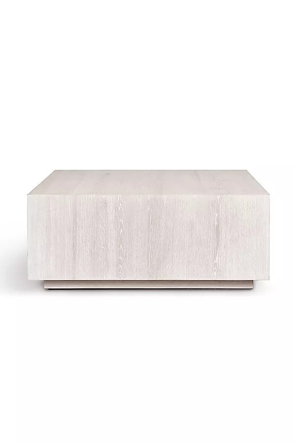 Layne 42" Square Oak Wood Coffee Table | Anthropologie (US)