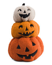 16x30 3d Stacked Jack Pumpkins Halloween Pillow | Marshalls